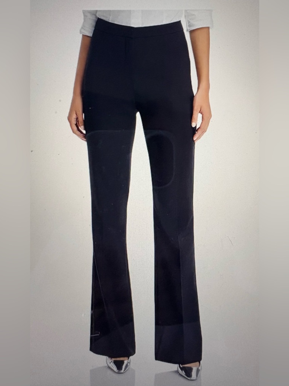 BOSS Virgin Wool Flare Pants 
Black